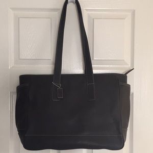 Black Coach Laptop/Work Bag